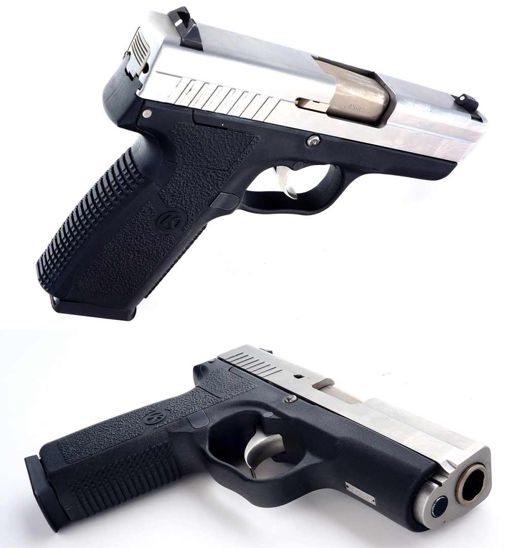 KAHR ARMS P45 STAINLESS STEEL SEMIAUTO SLIM .45 ACP PISTOL EXCELLENT COND-img-2