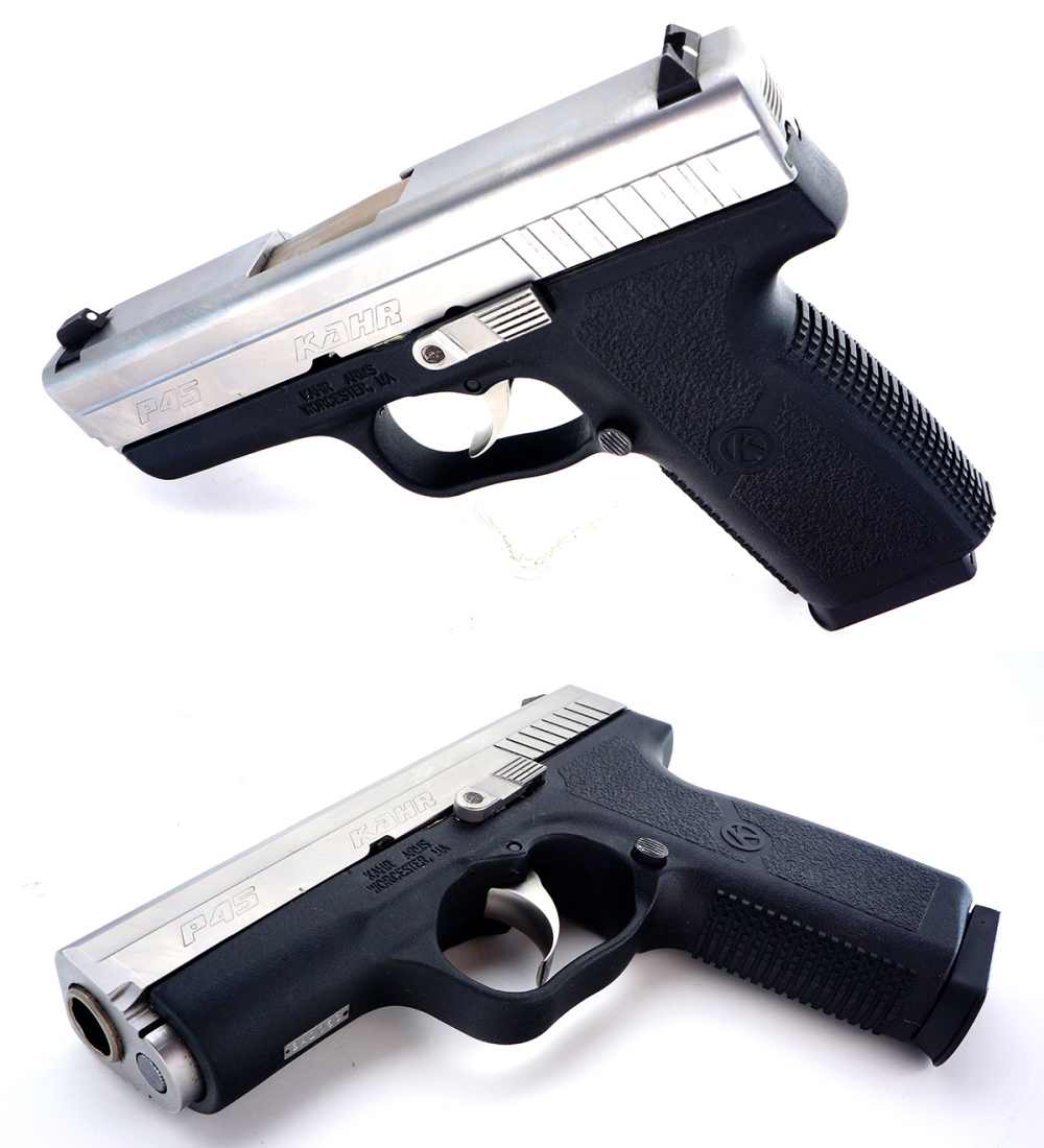 KAHR ARMS P45 STAINLESS STEEL SEMIAUTO SLIM .45 ACP PISTOL EXCELLENT COND-img-3