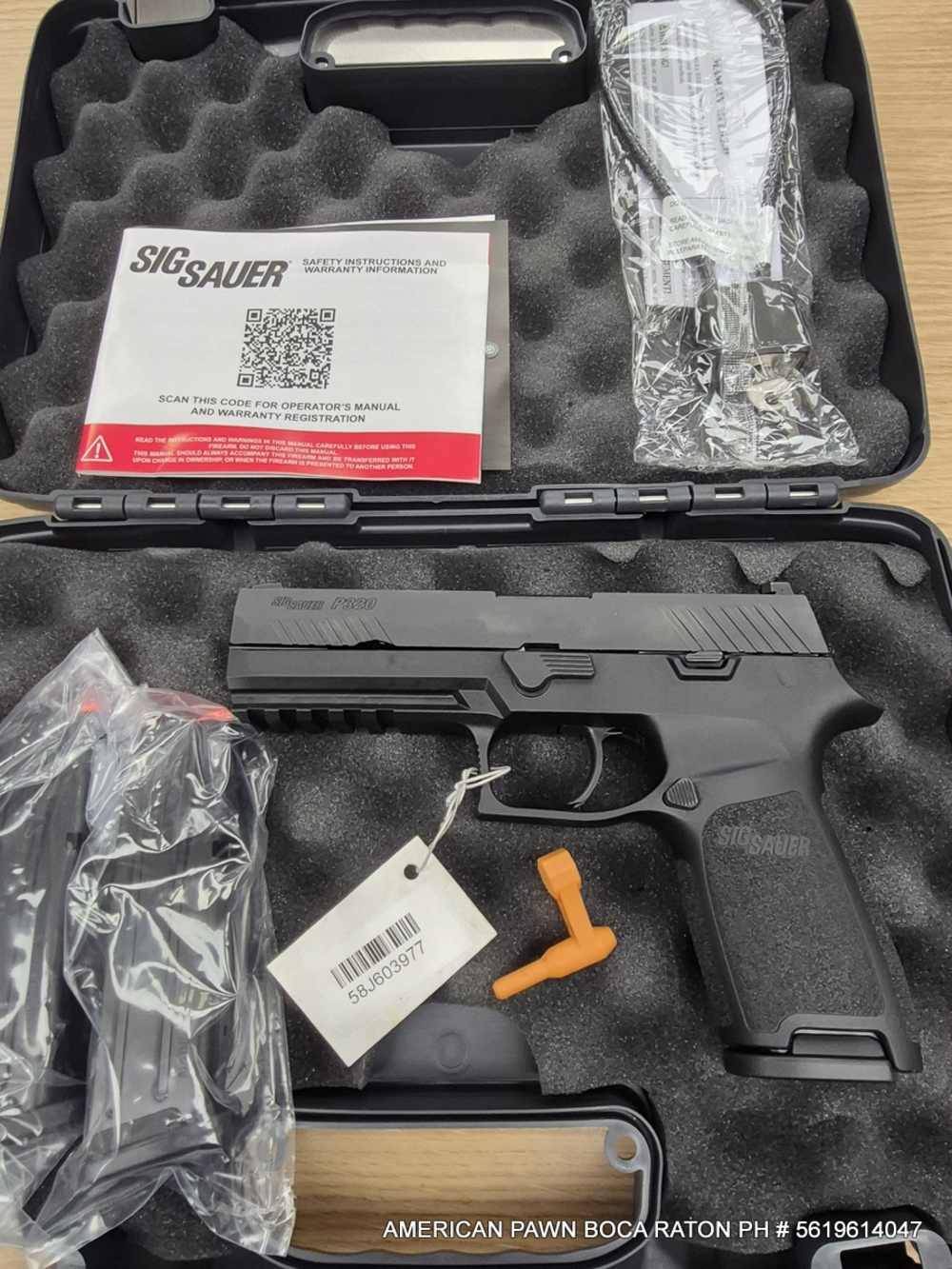 SIG SAUER P320 9MM 4.5" BRL 320F-9-BSS BX. 3-17RD MG'S NIGHT SIGHT -img-0