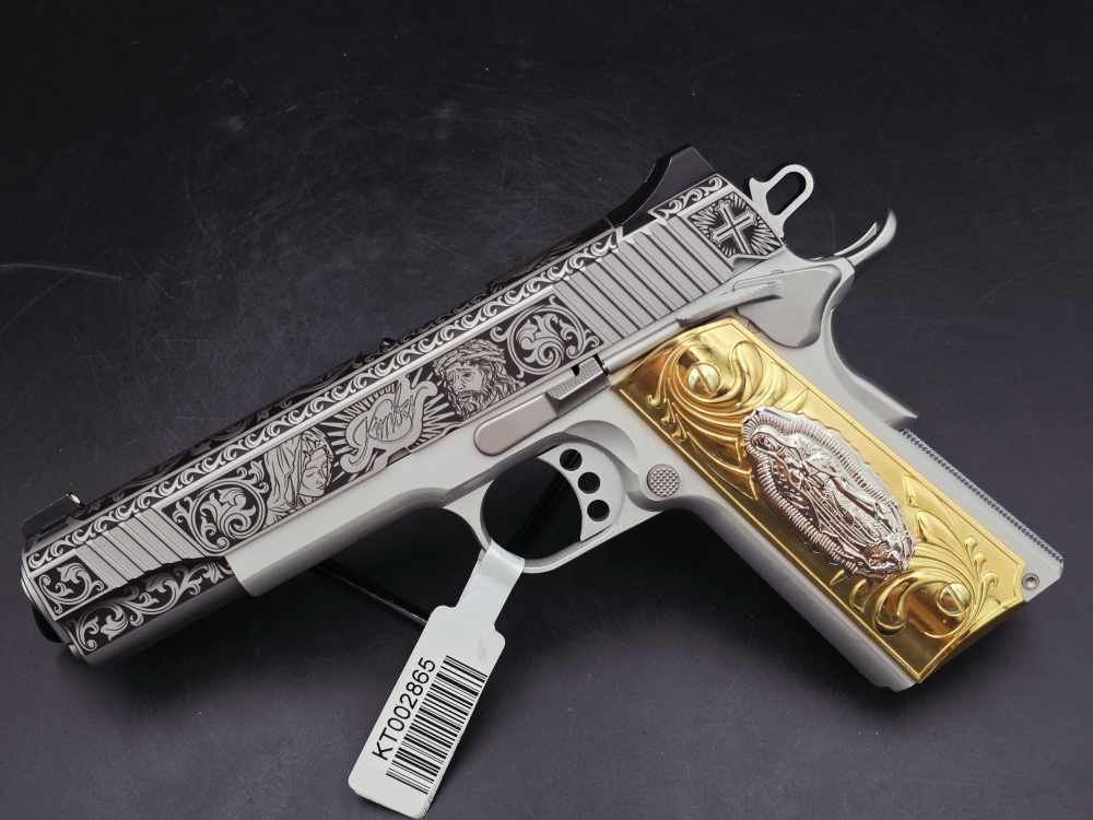 Engraved Heaven & Hell KIMBER 45acp 1911 LW Bundle DK Customs Penny Auction-img-2