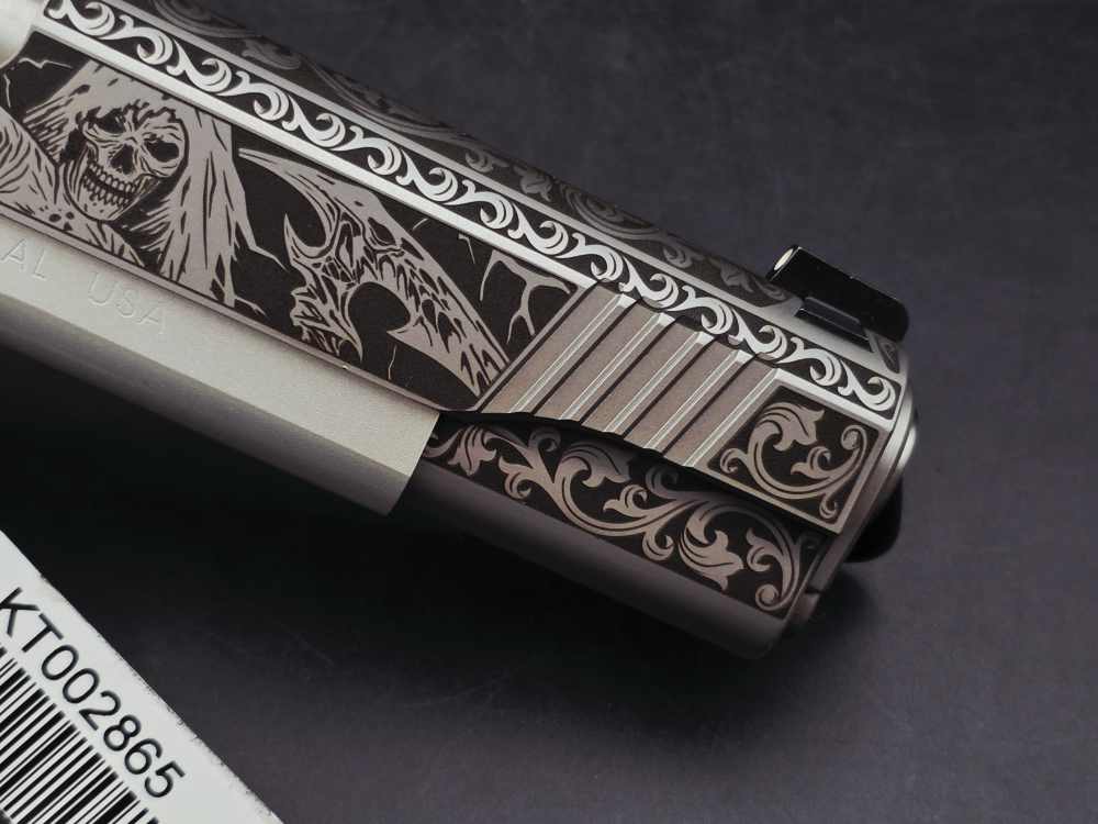 Engraved Heaven & Hell KIMBER 45acp 1911 LW Bundle DK Customs Penny Auction-img-11