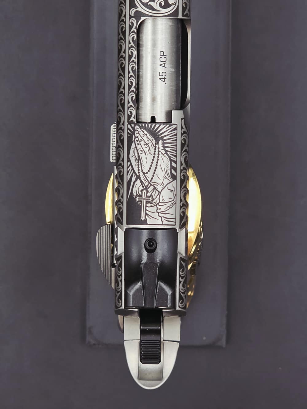 Engraved Heaven & Hell KIMBER 45acp 1911 LW Bundle DK Customs Penny Auction-img-13