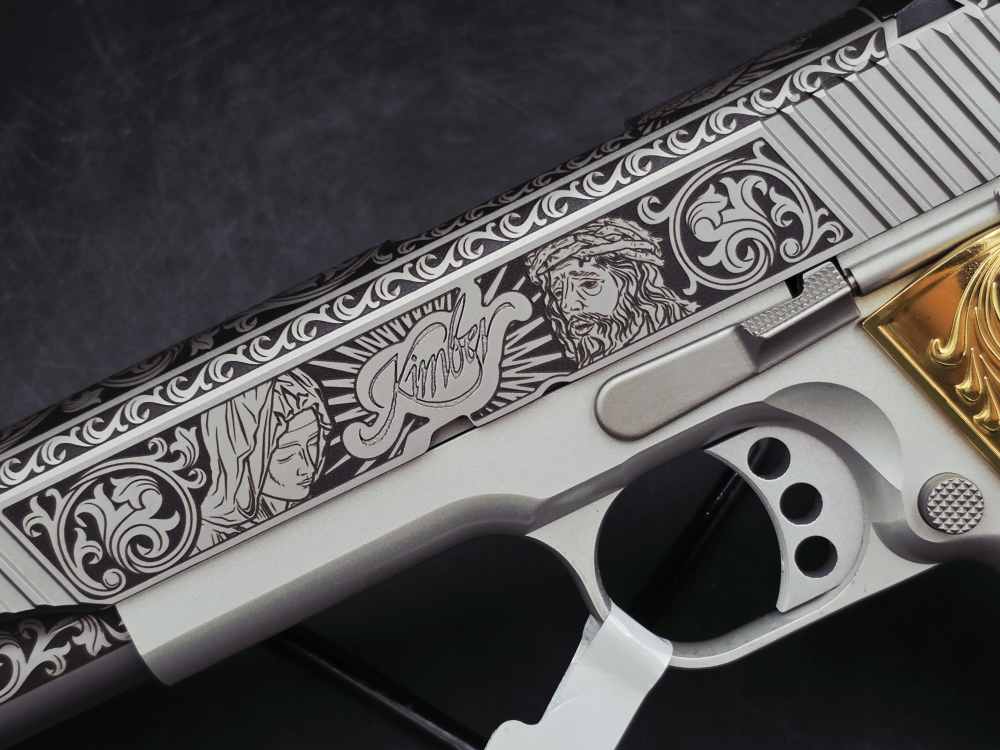 Engraved Heaven & Hell KIMBER 45acp 1911 LW Bundle DK Customs Penny Auction-img-5
