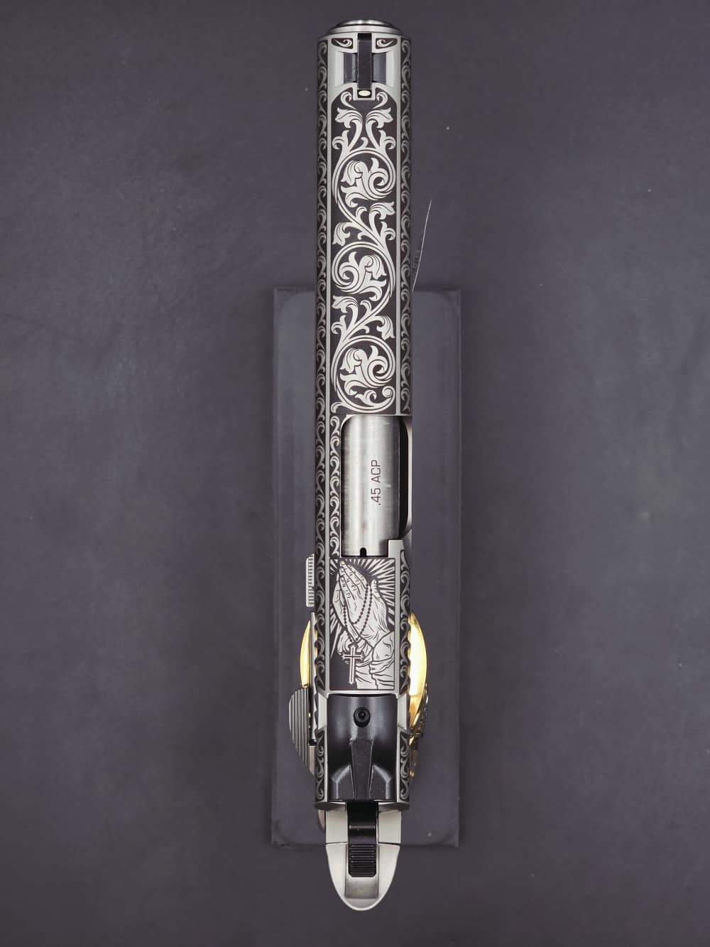 Engraved Heaven & Hell KIMBER 45acp 1911 LW Bundle DK Customs Penny Auction-img-12