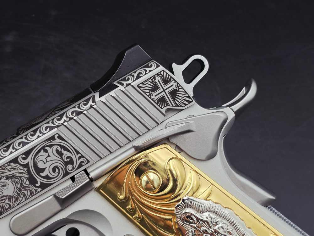 Engraved Heaven & Hell KIMBER 45acp 1911 LW Bundle DK Customs Penny Auction-img-4