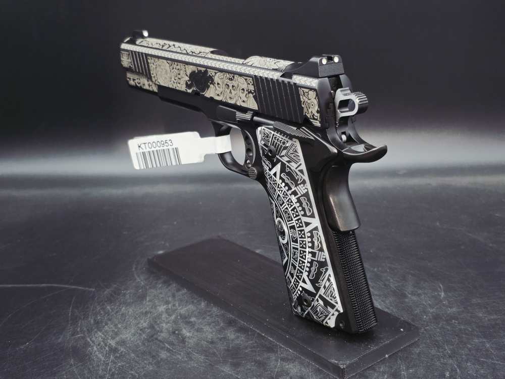 Aztec Engraved KIMBER 1911 Custom LW 45ACP DK Customs Penny Auction-img-20