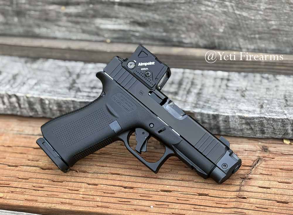 Glock 43x MOS A-CUT 9mm W/ Aimpoint COA Radian Ramjet Apex Trigger S15 Mags-img-2