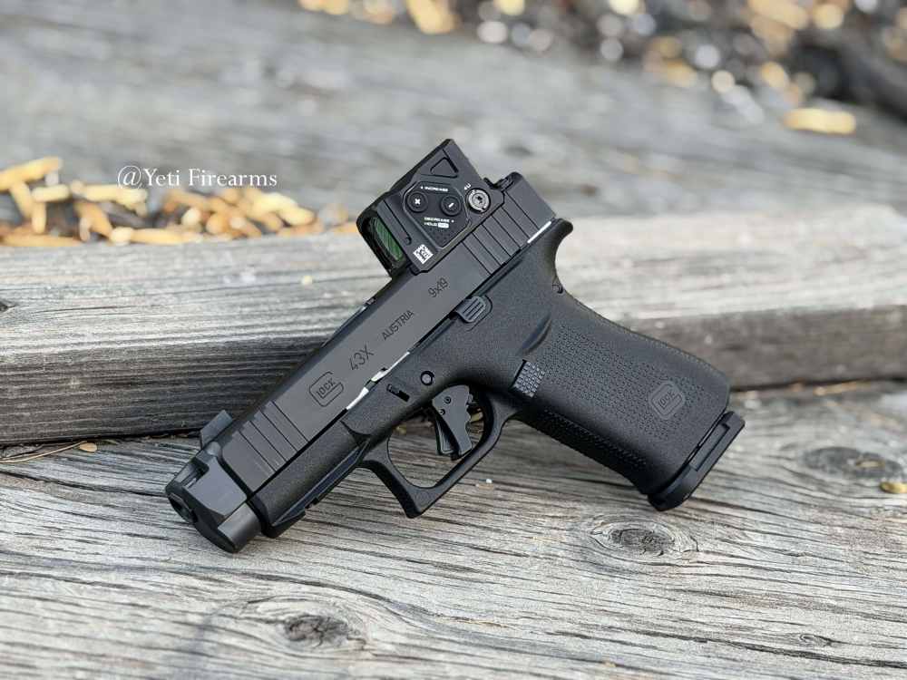 Glock 43x MOS A-CUT 9mm W/ Aimpoint COA Radian Ramjet Apex Trigger S15 Mags-img-0