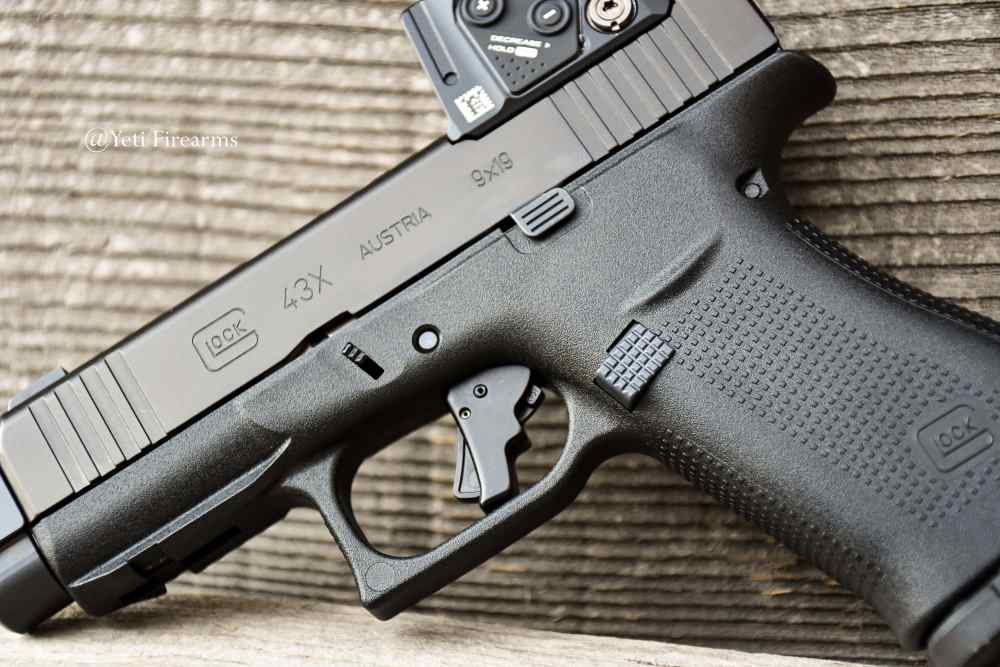 Glock 43x MOS A-CUT 9mm W/ Aimpoint COA Radian Ramjet Apex Trigger S15 Mags-img-9