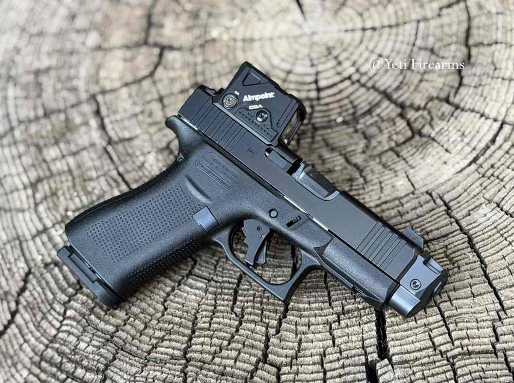 Glock 43x MOS A-CUT 9mm W/ Aimpoint COA Radian Ramjet Apex Trigger S15 Mags-img-4