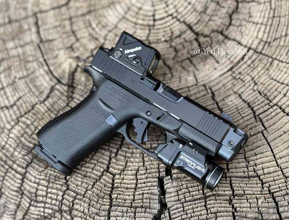 Glock 43x MOS A-CUT 9mm W/ Aimpoint COA Radian Ramjet Apex Trigger S15 Mags-img-4