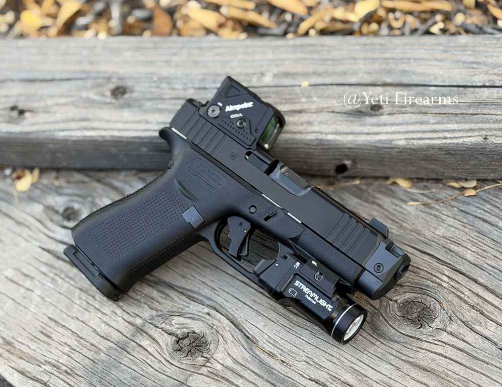Glock 43x MOS A-CUT 9mm W/ Aimpoint COA Radian Ramjet Apex Trigger S15 Mags-img-0