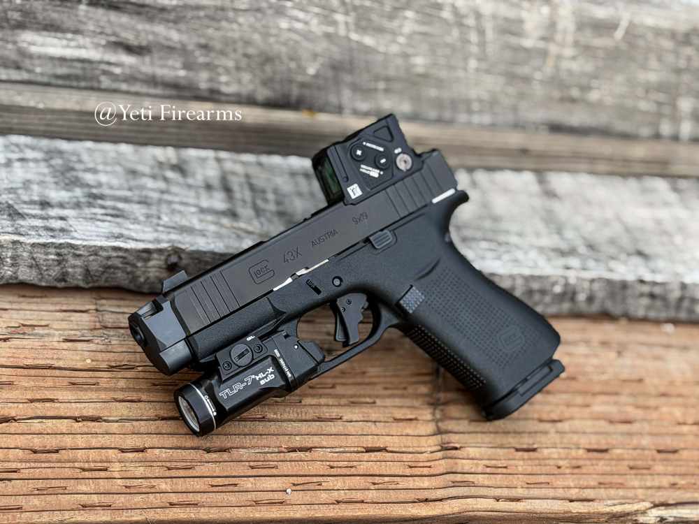Glock 43x MOS A-CUT 9mm W/ Aimpoint COA Radian Ramjet Apex Trigger S15 Mags-img-3