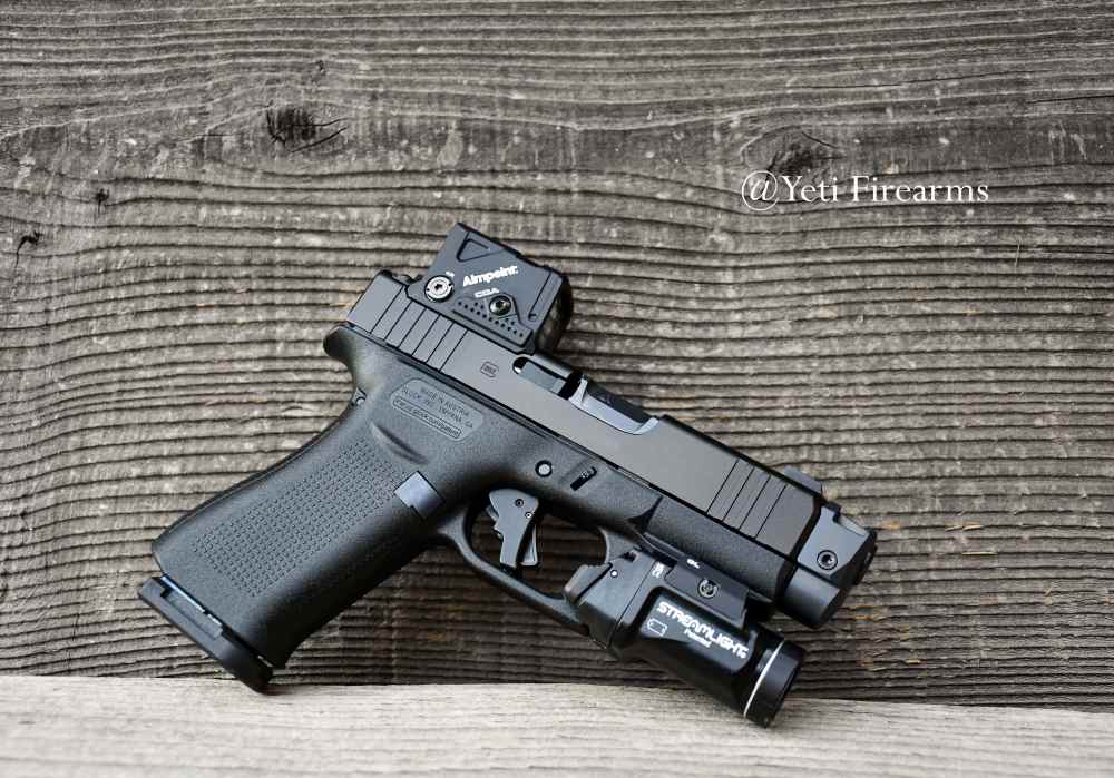 Glock 43x MOS A-CUT 9mm W/ Aimpoint COA Radian Ramjet Apex Trigger S15 Mags-img-8