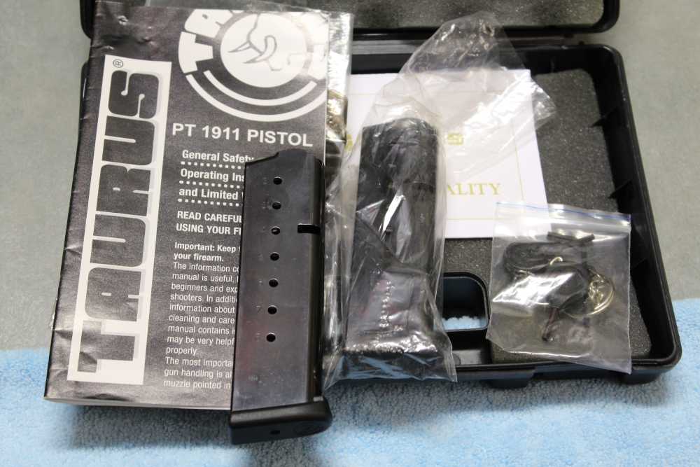 Taurus PT 1911 in .45 ACP, Excellent Condition, Factory Box, 2 magazines-img-19