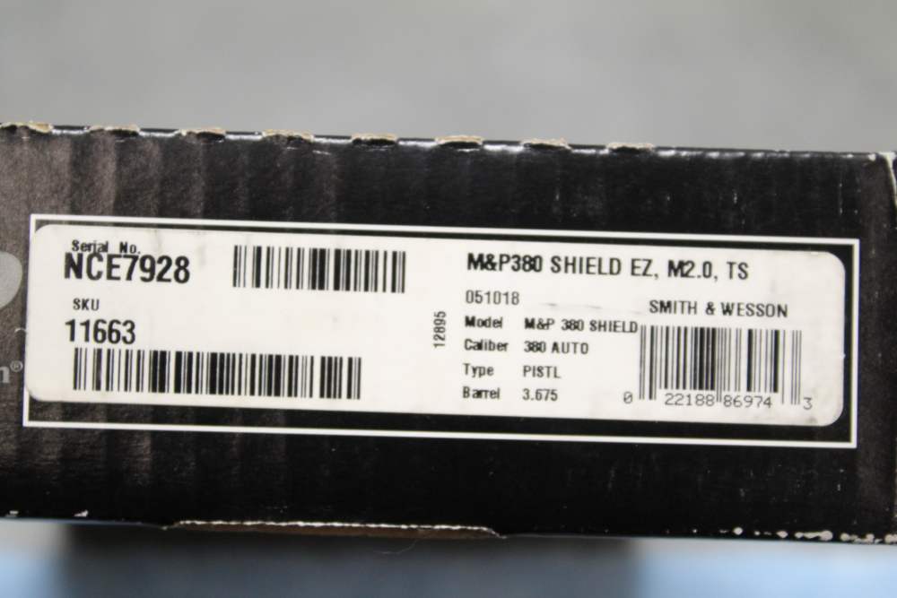 Smith & Wesson M&P380 Shield EZ M2.0 with Thumb Safety New Condition-img-20