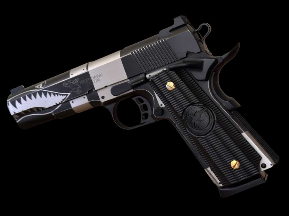 NIGHTHAWK CUSTOM GRP SHARK 1 OF A KIND .45 ACP EXCELLENT CONDITION-img-7