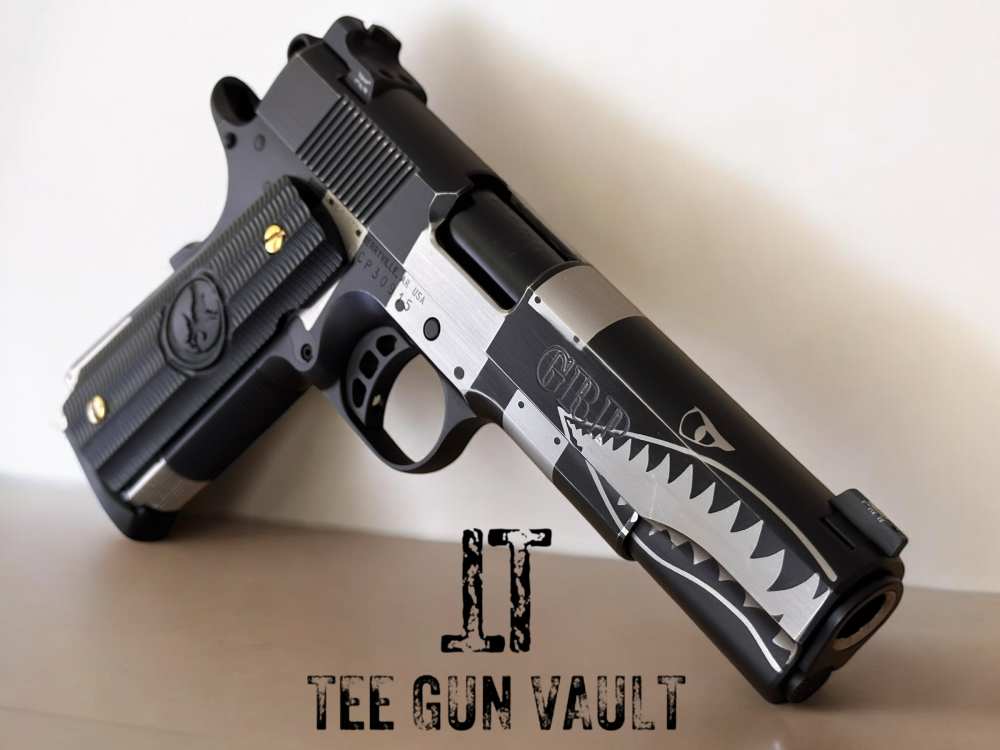 NIGHTHAWK CUSTOM GRP SHARK 1 OF A KIND .45 ACP EXCELLENT CONDITION-img-0