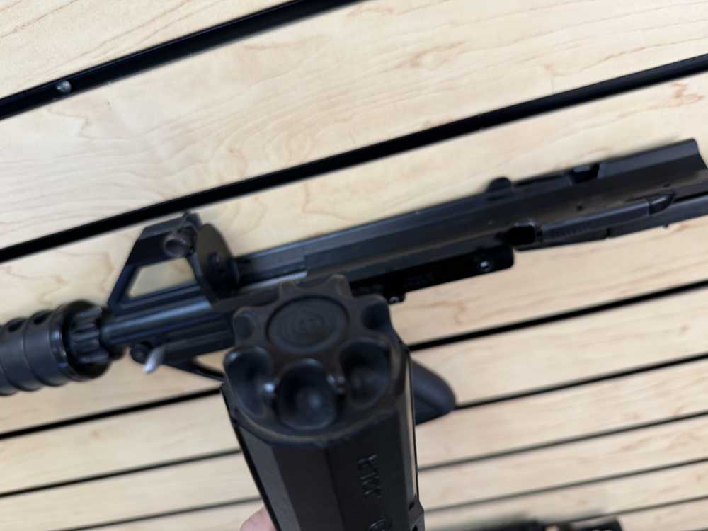 Calico M-100 M100 Carbine .22 LR 100 Round Helical Magazine Folding Stock -img-13