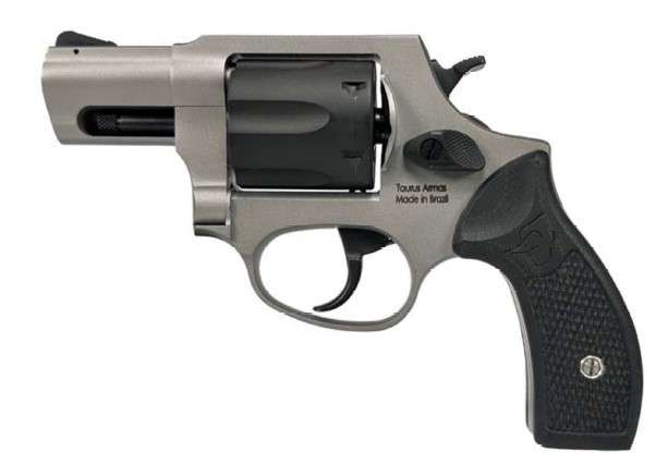 TAURUS 856 2 TONE 38SPL REVOLVER 2" BLK/STS G10 GRIPS 6RDS-img-0