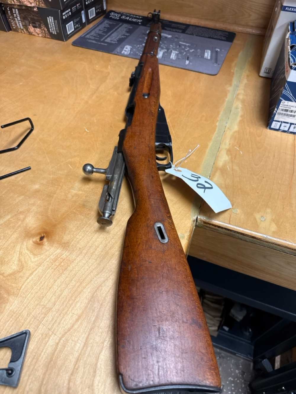 1955 Romanian Mosin Nagant M44 - 7.62x54R - GC - READ -  PENNY! .01! NR!-img-3