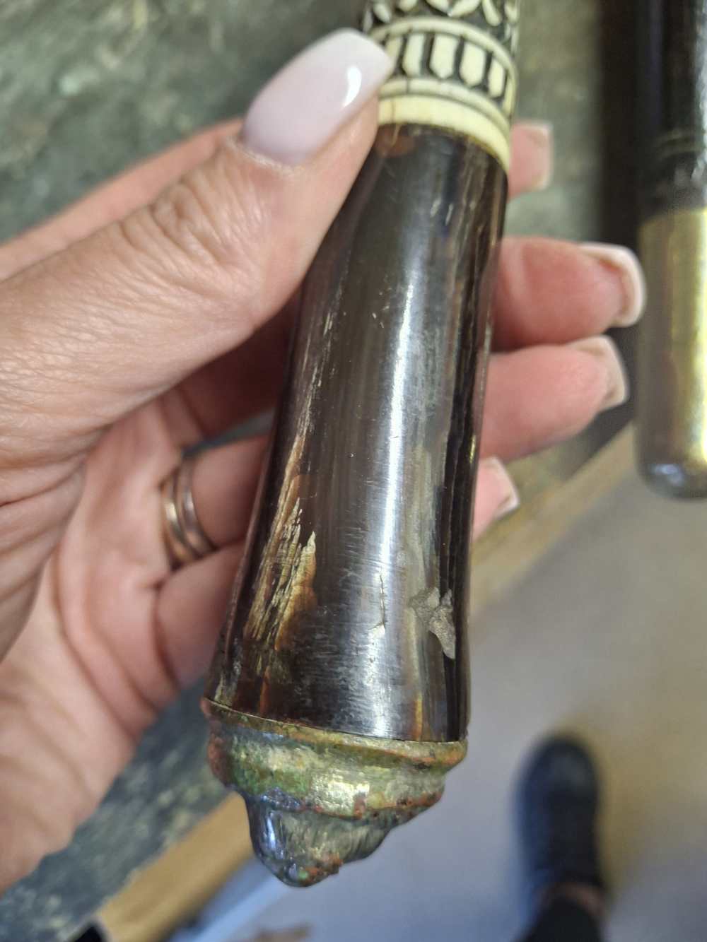 Sword Cane with Lion Head Victorian Indian Colonial Style-img-4