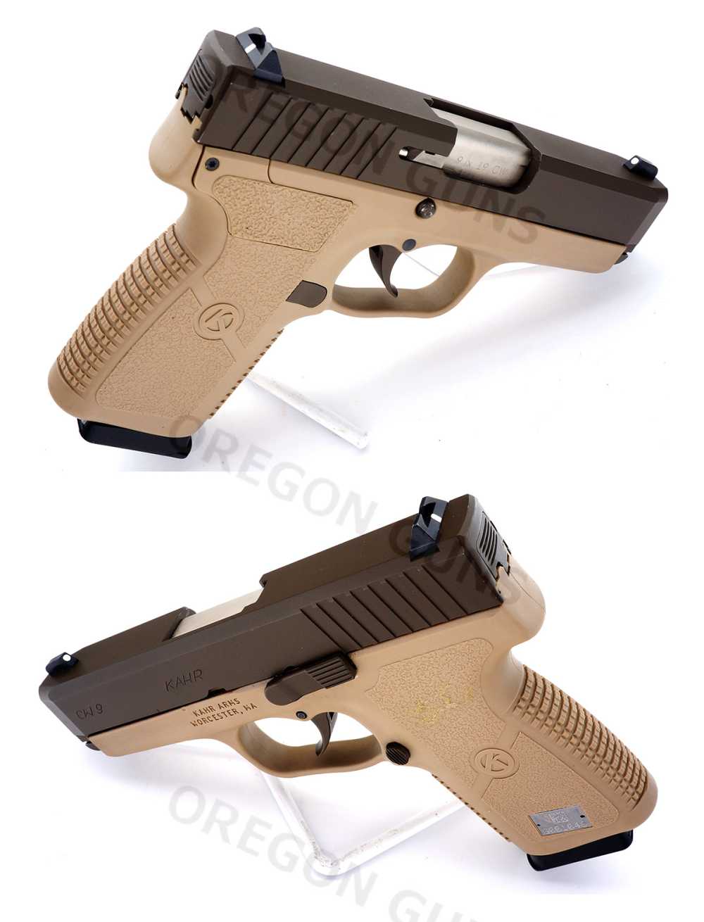 KAHR ARMS CW9 DARK EARTH SEMIAUTO SLIM 9MM EXCELLENT CONDITION W/ HOLSTER-img-2