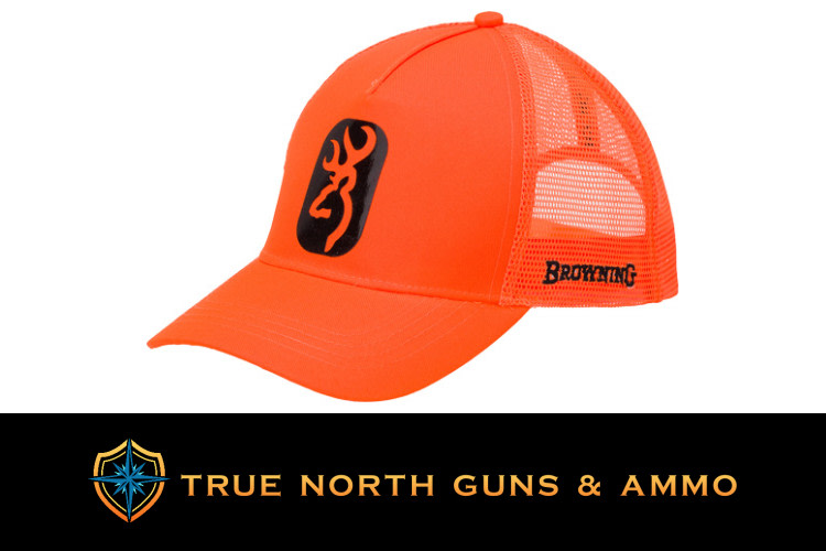 Browning Centerfire Blaze Orange Cap with Buckmark Patch-img-0
