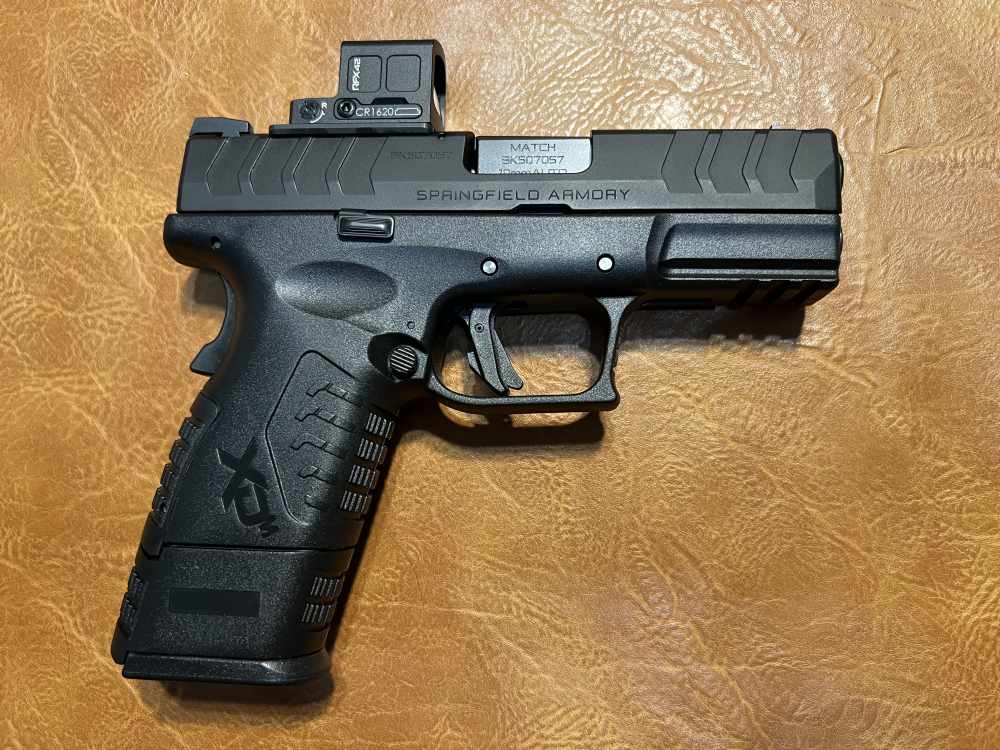 10mm Springfield XD-M Elite OSP Compact w/ Enclosed Green Dot and Ext Mag-img-7