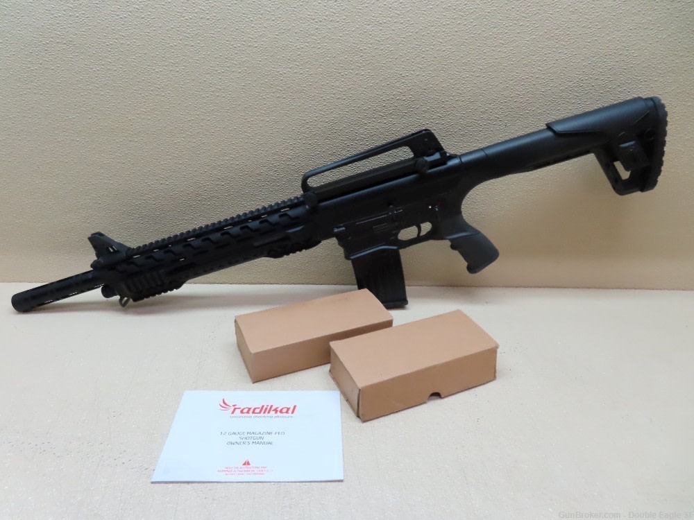 RADIKAL Arms NKX-3 AR 12GA Shotgun W/ Two Magazines  !  NEW-img-11