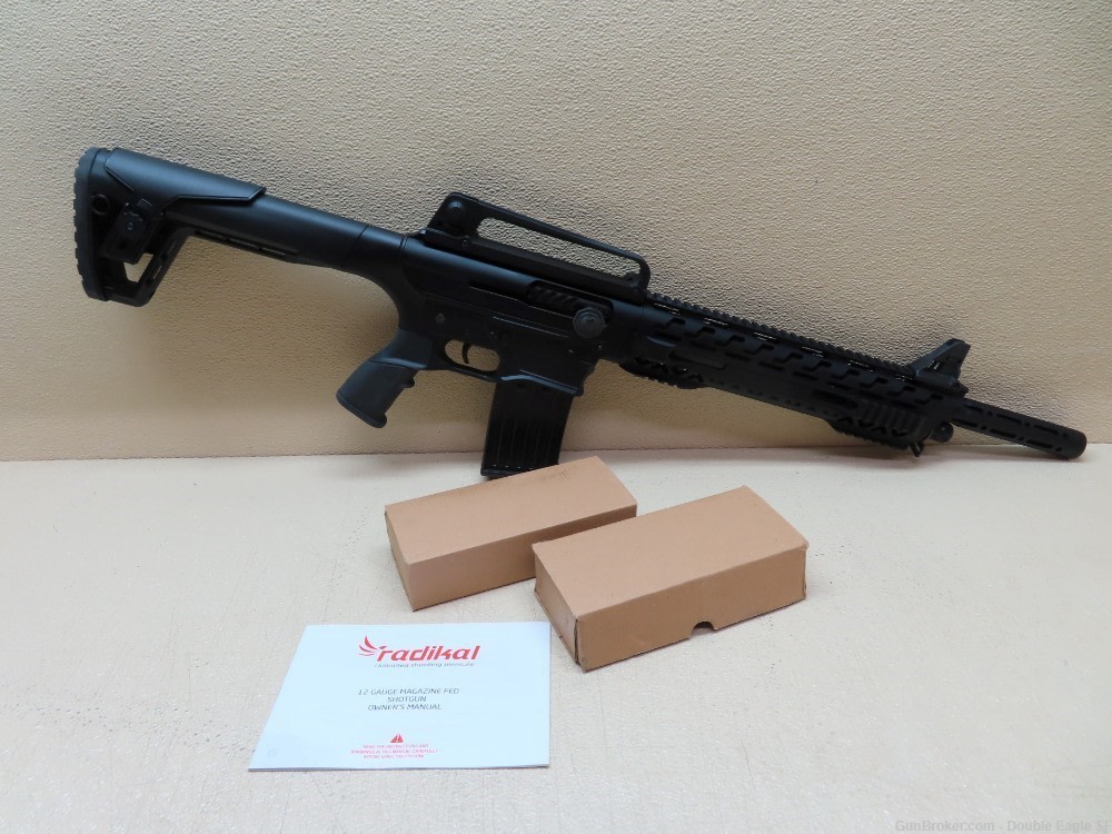 RADIKAL Arms NKX-3 AR 12GA Shotgun W/ Two Magazines  !  NEW-img-0