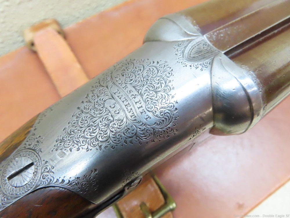 Gibbs & Pitt 55   Under Lever 12ga Shotgun 1855 W/ Case & Acc.   RARE -img-87