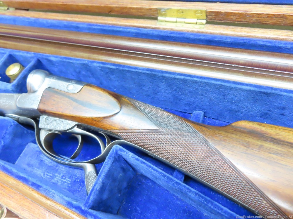 Gibbs & Pitt 55   Under Lever 12ga Shotgun 1855 W/ Case & Acc.   RARE -img-9