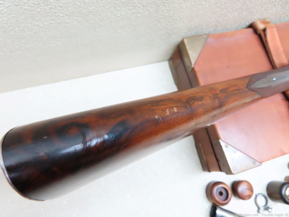 Gibbs & Pitt 55   Under Lever 12ga Shotgun 1855 W/ Case & Acc.   RARE -img-101