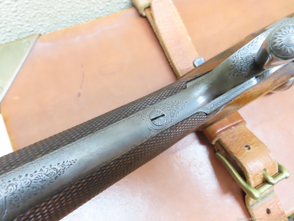 Gibbs & Pitt 55   Under Lever 12ga Shotgun 1855 W/ Case & Acc.   RARE -img-105