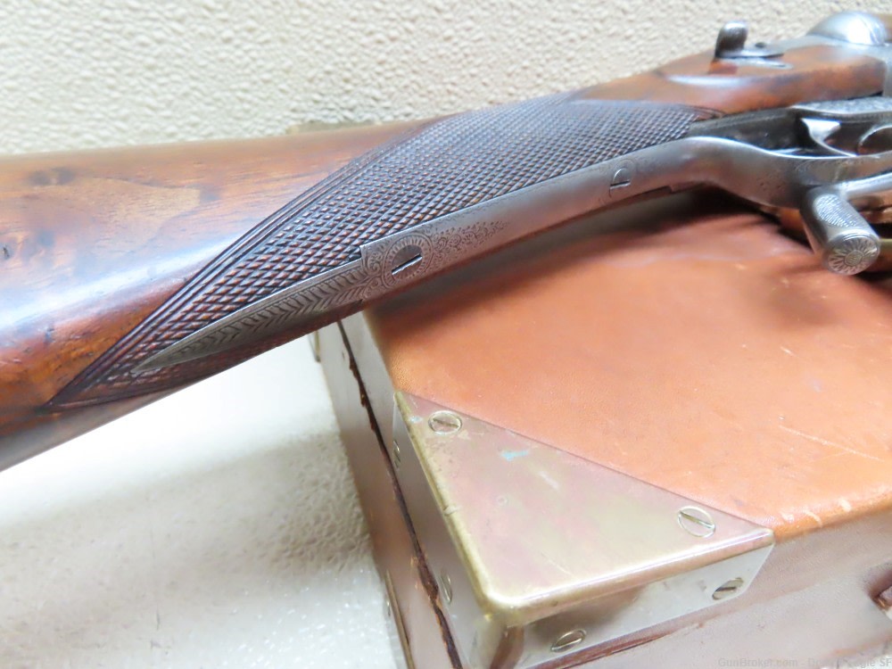 Gibbs & Pitt 55   Under Lever 12ga Shotgun 1855 W/ Case & Acc.   RARE -img-71