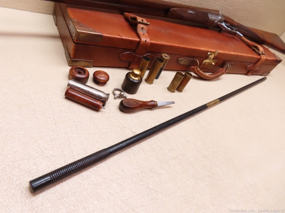Gibbs & Pitt 55   Under Lever 12ga Shotgun 1855 W/ Case & Acc.   RARE -img-131