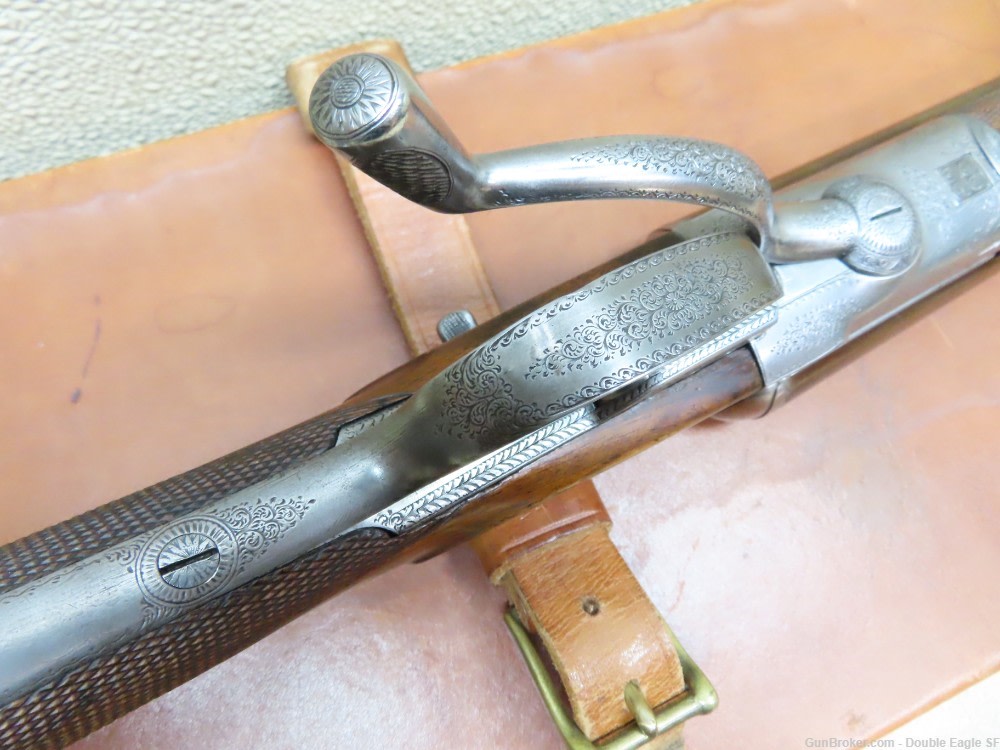 Gibbs & Pitt 55   Under Lever 12ga Shotgun 1855 W/ Case & Acc.   RARE -img-107