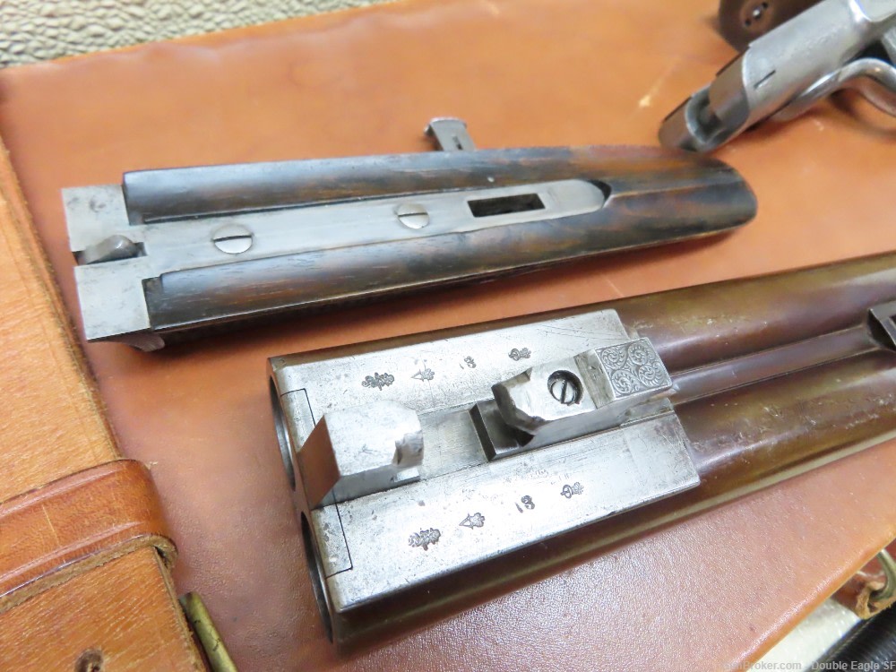 Gibbs & Pitt 55   Under Lever 12ga Shotgun 1855 W/ Case & Acc.   RARE -img-29