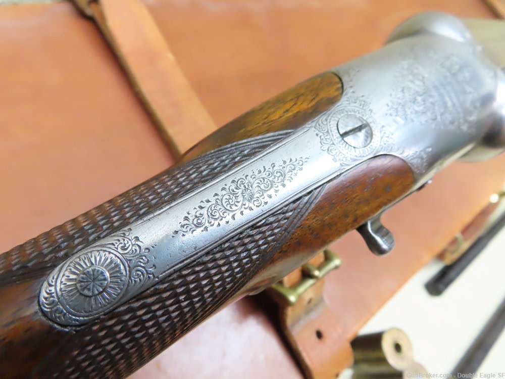 Gibbs & Pitt 55   Under Lever 12ga Shotgun 1855 W/ Case & Acc.   RARE -img-83