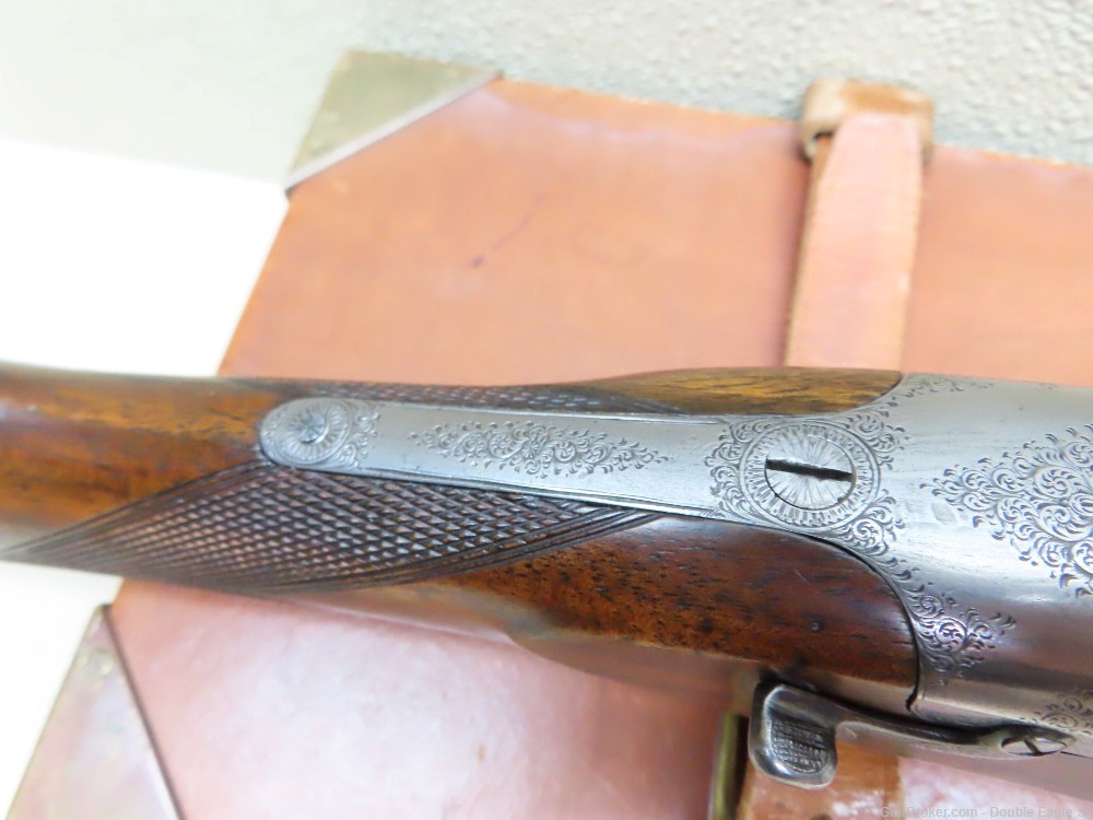 Gibbs & Pitt 55   Under Lever 12ga Shotgun 1855 W/ Case & Acc.   RARE -img-81