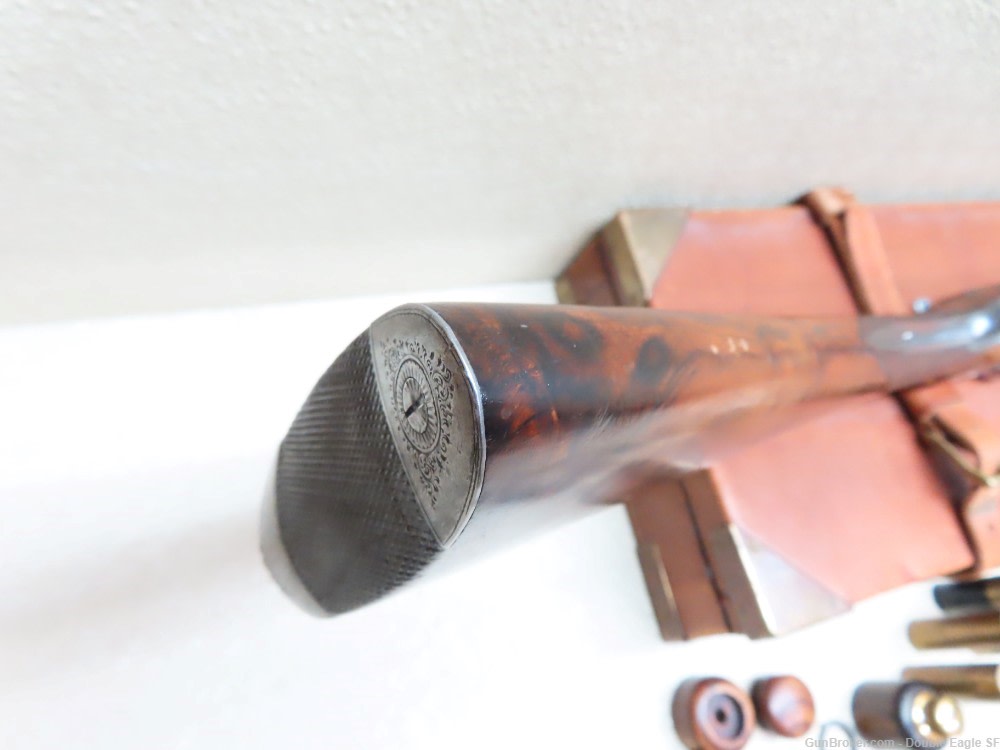 Gibbs & Pitt 55   Under Lever 12ga Shotgun 1855 W/ Case & Acc.   RARE -img-100