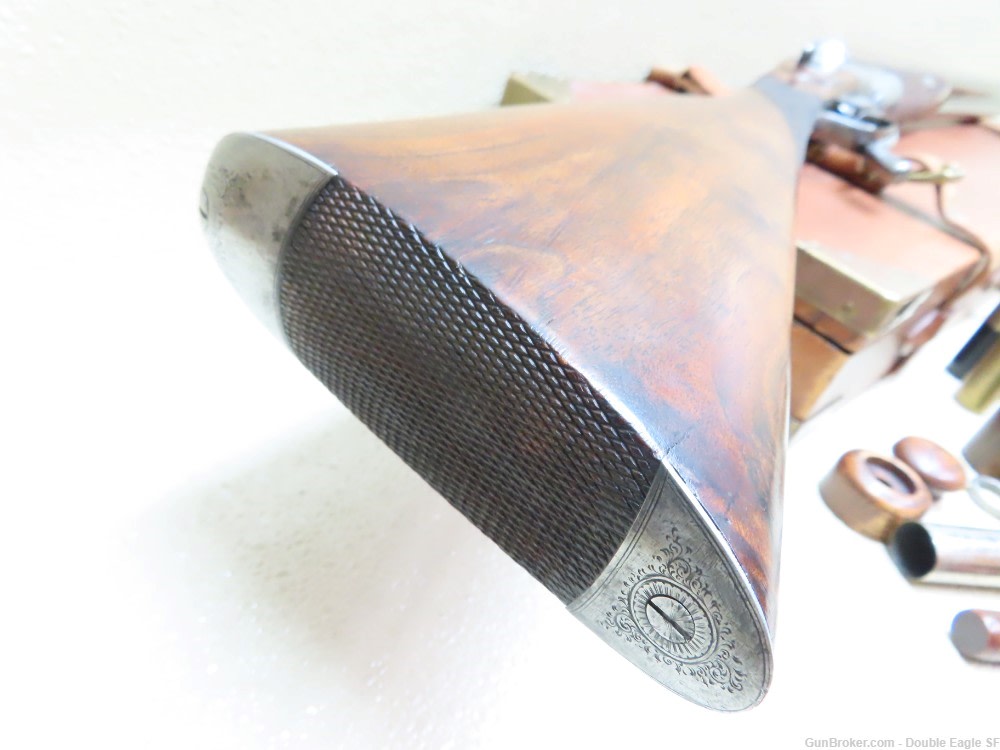 Gibbs & Pitt 55   Under Lever 12ga Shotgun 1855 W/ Case & Acc.   RARE -img-64
