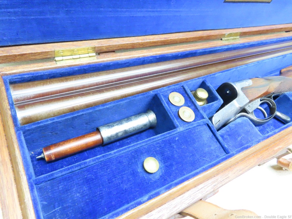 Gibbs & Pitt 55   Under Lever 12ga Shotgun 1855 W/ Case & Acc.   RARE -img-12