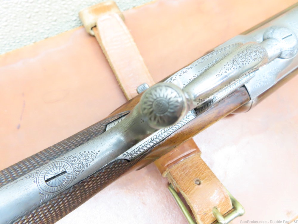 Gibbs & Pitt 55   Under Lever 12ga Shotgun 1855 W/ Case & Acc.   RARE -img-106