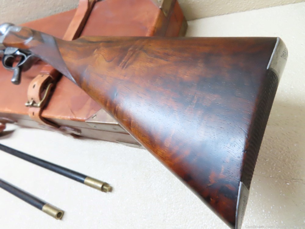 Gibbs & Pitt 55   Under Lever 12ga Shotgun 1855 W/ Case & Acc.   RARE -img-41