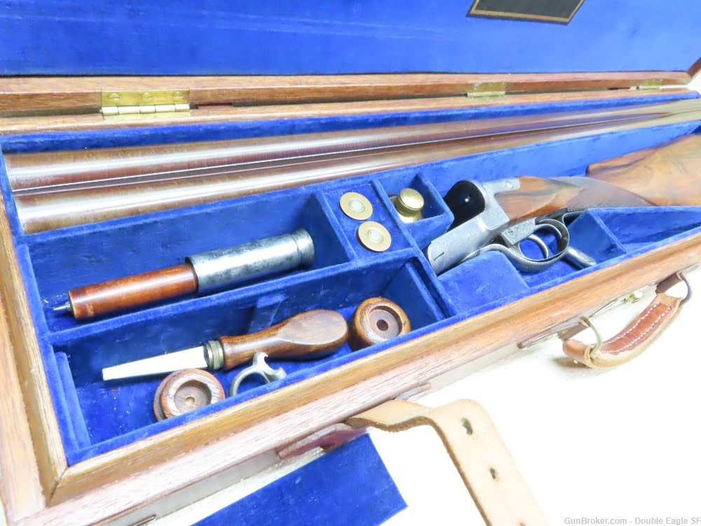 Gibbs & Pitt 55   Under Lever 12ga Shotgun 1855 W/ Case & Acc.   RARE -img-13