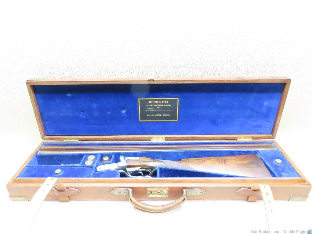 Gibbs & Pitt 55   Under Lever 12ga Shotgun 1855 W/ Case & Acc.   RARE -img-5