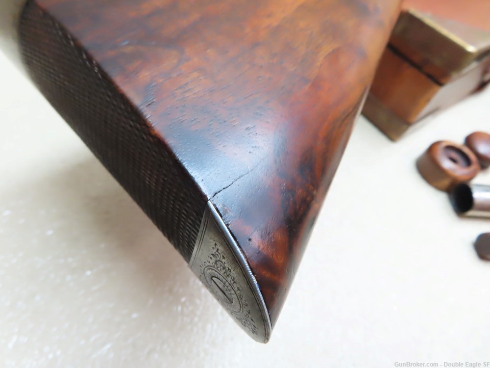 Gibbs & Pitt 55   Under Lever 12ga Shotgun 1855 W/ Case & Acc.   RARE -img-66
