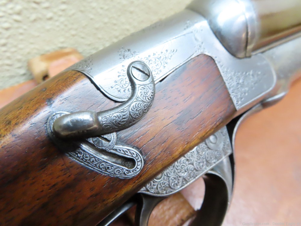Gibbs & Pitt 55   Under Lever 12ga Shotgun 1855 W/ Case & Acc.   RARE -img-88